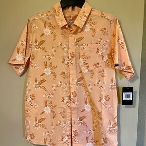 HURLEY (new with tag) Orange Casual Button Down Shirt